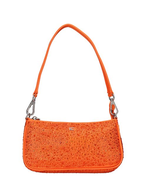 Borsa in tessuto e strass LA CARRIE | NIGHT MINI SHOULDERARANCIO